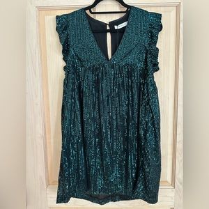 Mustard Seed Sequin Mini Dress